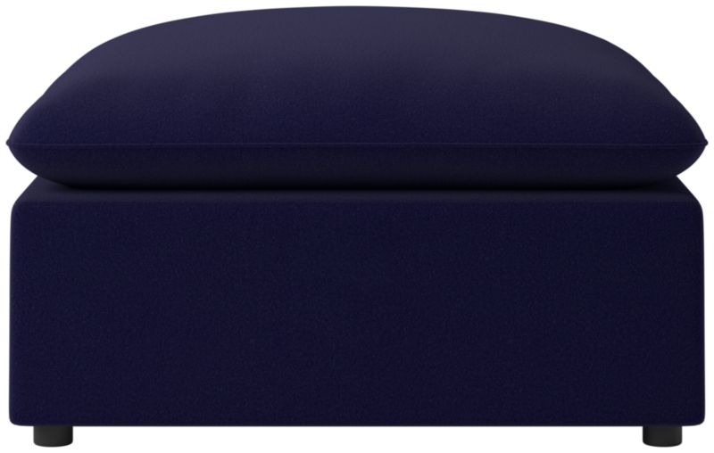 Viewing product image Lumis Snow White Performance Fabric Standard Depth Ottoman - image 1 of 6
