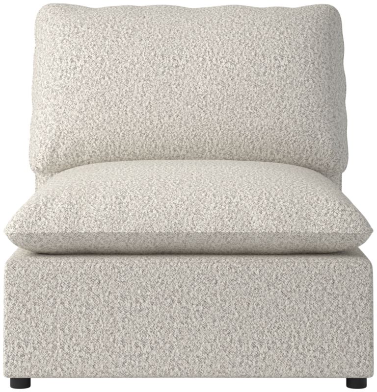 Viewing product image Lumis Snow White Performance Fabric Standard Depth Armless Chair - image 1 of 12