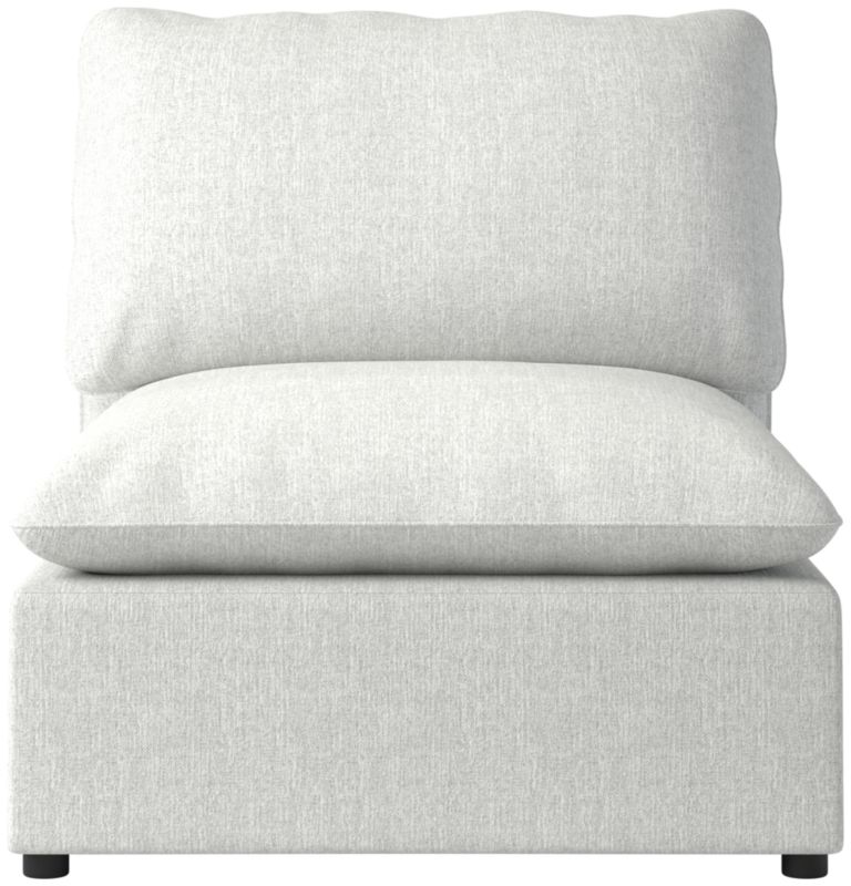 Viewing product image Lumis Snow White Performance Fabric Standard Depth Armless Chair - image 1 of 12
