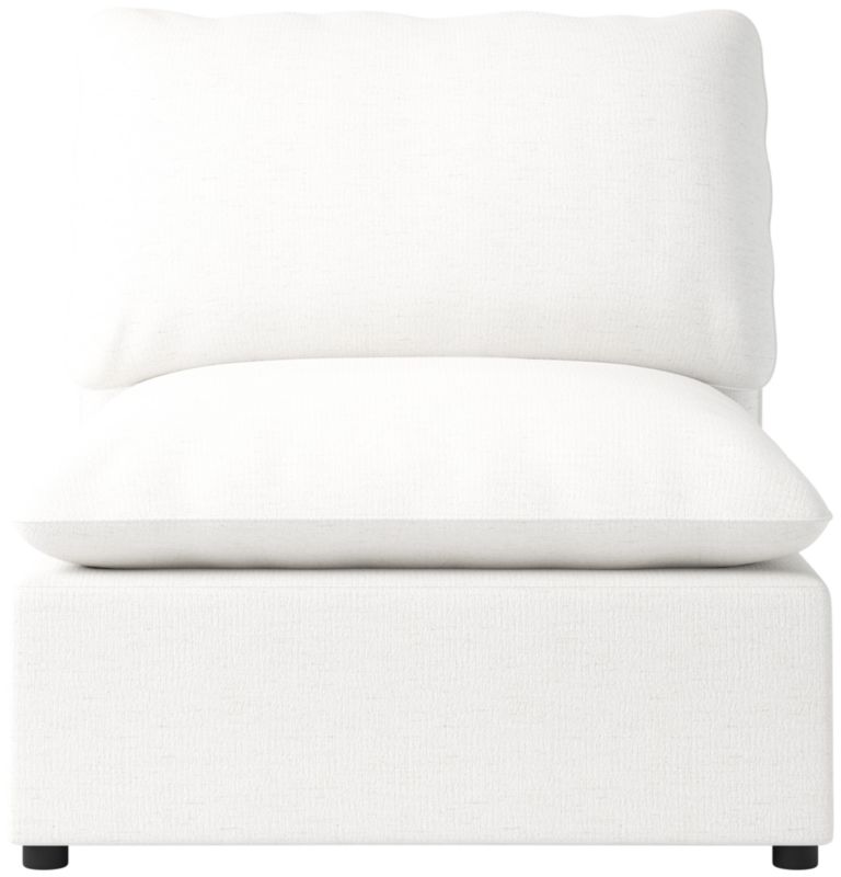 Viewing product image Lumis Snow White Performance Fabric Standard Depth Armless Chair - image 1 of 12