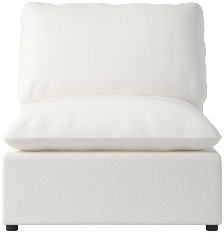 Viewing product image Lumis Snow White Performance Fabric Standard Depth Armless Chair - image 1 of 12