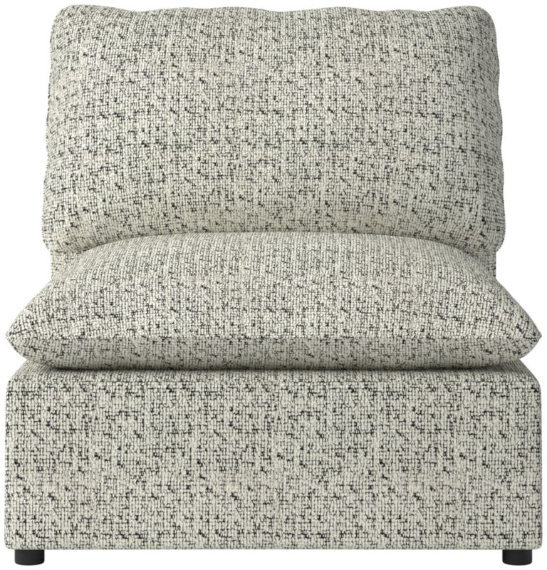 Viewing product image Lumis Snow White Performance Fabric Standard Depth Armless Chair - image 1 of 12