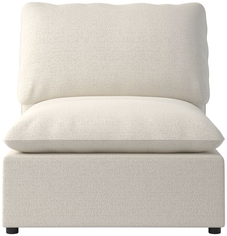 Viewing product image Lumis Snow White Performance Fabric Standard Depth Armless Chair - image 1 of 12