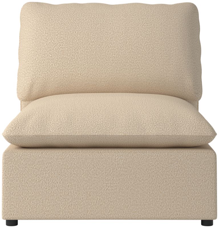 Viewing product image Lumis Snow White Performance Fabric Standard Depth Armless Chair - image 1 of 12
