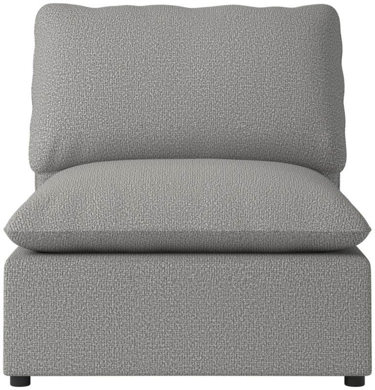 Viewing product image Lumis Snow White Performance Fabric Standard Depth Armless Chair - image 1 of 12