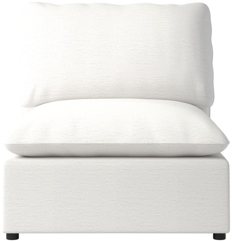 Viewing product image Lumis Snow White Performance Fabric Standard Depth Armless Chair - image 1 of 12