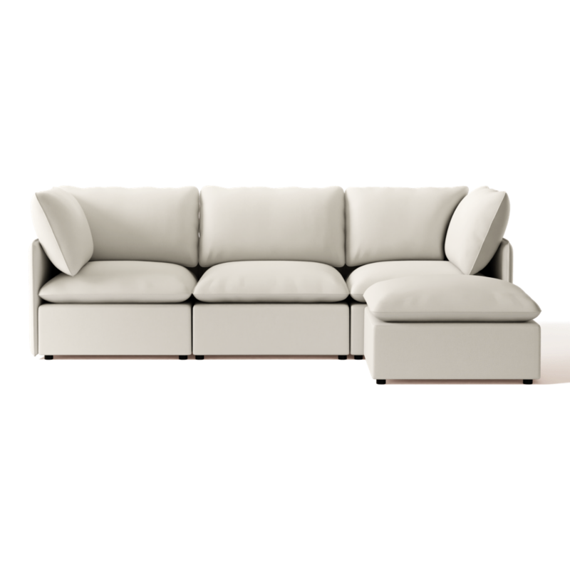 Lumis 4-Piece L-Shaped Standard Depth Sectional Sofa - image 0 of 14