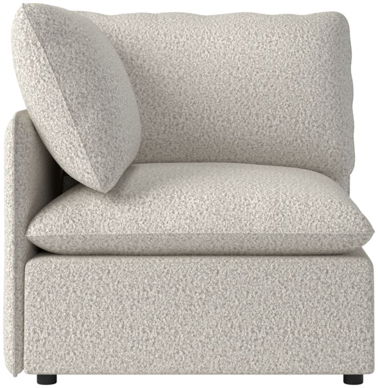 Viewing product image Lumis Snow White Performance Fabric Standard Depth Corner Chair - image 1 of 12