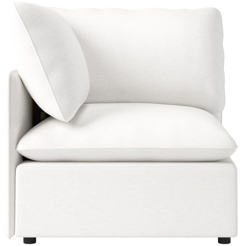Viewing product image Lumis Snow White Performance Fabric Standard Depth Corner Chair - image 1 of 12