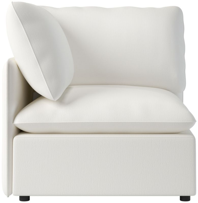 Viewing product image Lumis Snow White Performance Fabric Standard Depth Corner Chair - image 1 of 12