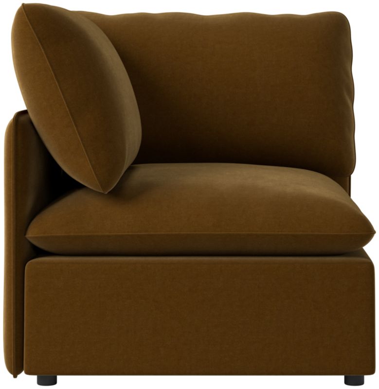 Viewing product image Lumis Snow White Performance Fabric Standard Depth Corner Chair - image 1 of 12