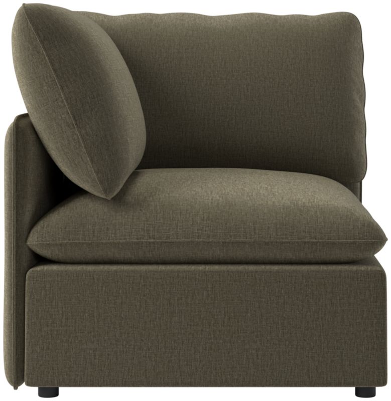 Viewing product image Lumis Snow White Performance Fabric Standard Depth Corner Chair - image 1 of 12