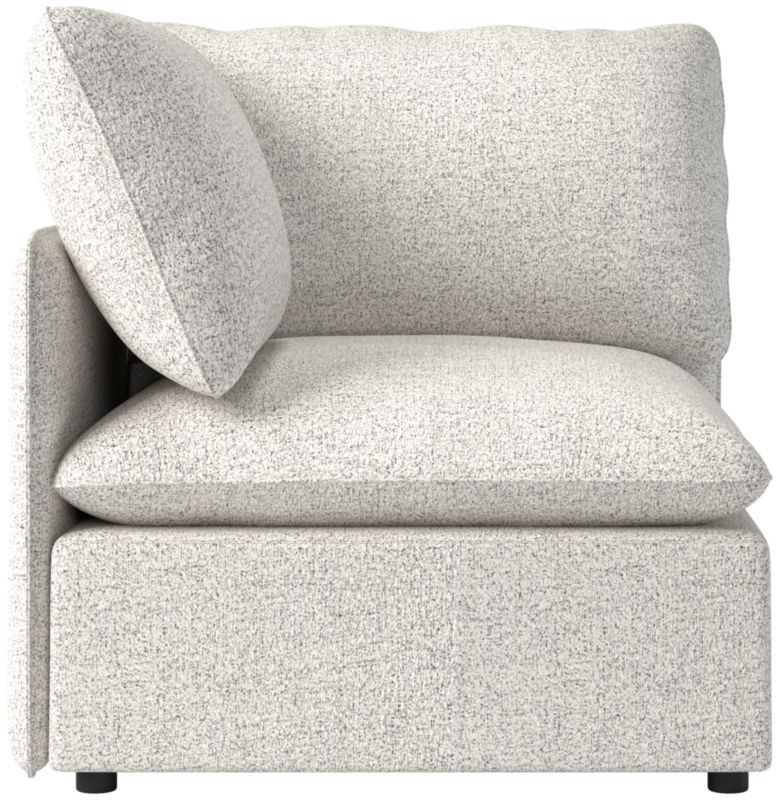 Viewing product image Lumis Snow White Performance Fabric Standard Depth Corner Chair - image 1 of 12
