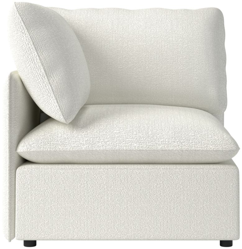 Viewing product image Lumis Snow White Performance Fabric Standard Depth Corner Chair - image 1 of 12