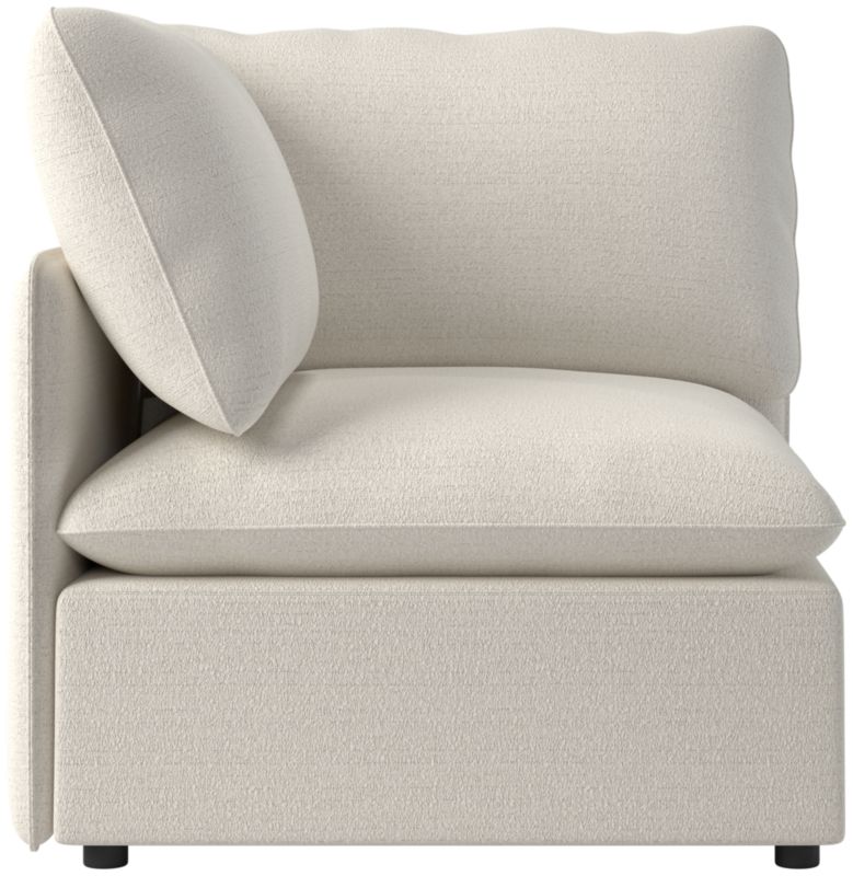 Viewing product image Lumis Snow White Performance Fabric Standard Depth Corner Chair - image 1 of 12