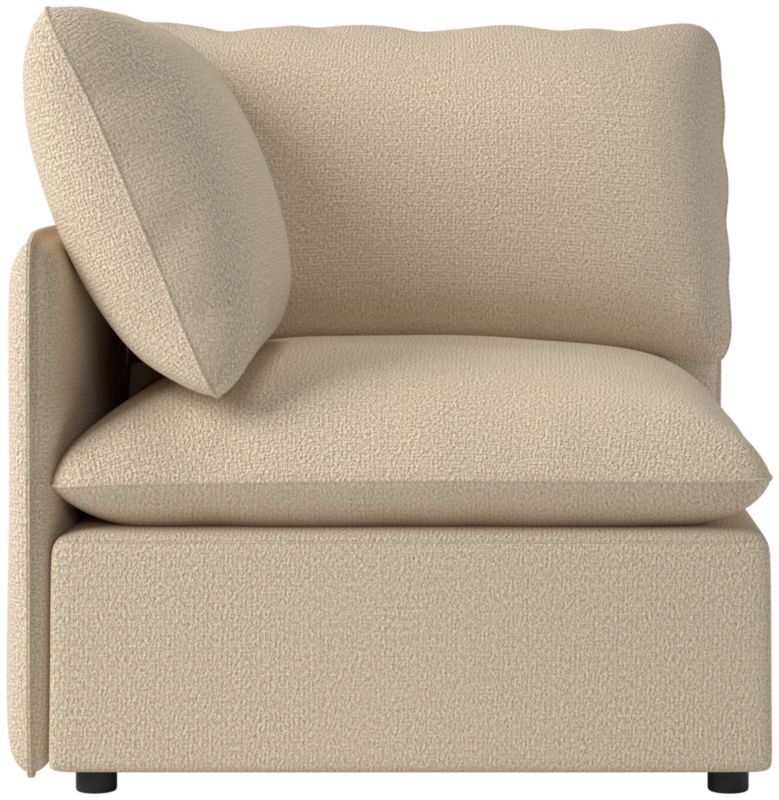 Viewing product image Lumis Snow White Performance Fabric Standard Depth Corner Chair - image 1 of 12