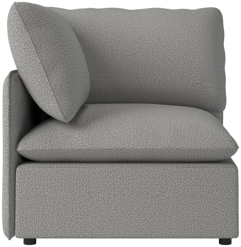 Viewing product image Lumis Snow White Performance Fabric Standard Depth Corner Chair - image 1 of 12