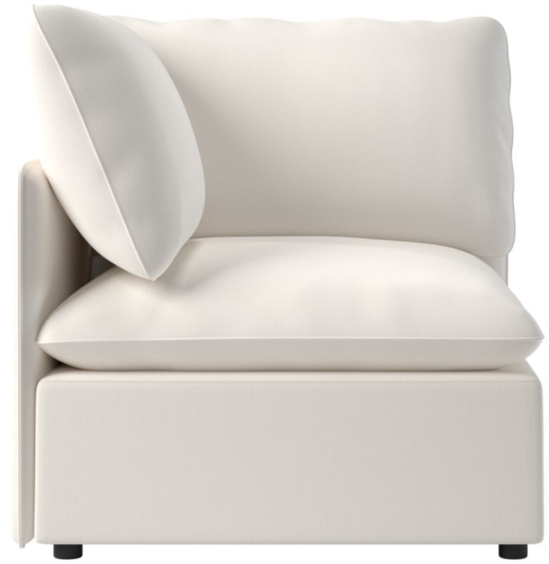 Viewing product image Lumis Snow White Performance Fabric Standard Depth Corner Chair - image 1 of 12