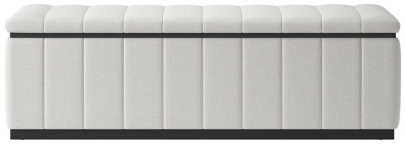 Forte Curious Linen Black Bench - image 0 of 4