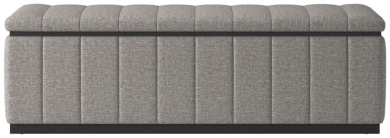 Forte Taylor Felt Grey Black Bench - image 0 of 3