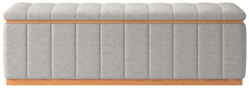 Viewing product image Forte 59" Hatch Platinum Natural Bench - image 1 of 4
