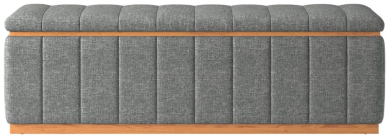 Forte Hatch Charcoal Natural Bench - image 0 of 4