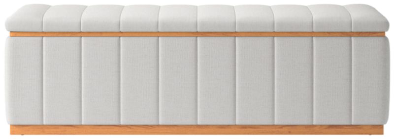 Forte Curious Linen Natural Bench - image 0 of 4