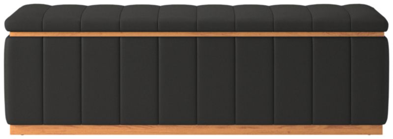 Forte Kanvas Ebony Natural Bench - image 0 of 4