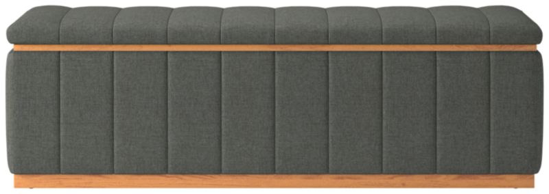 Forte Taylor Charcoal Natural Bench - image 0 of 4