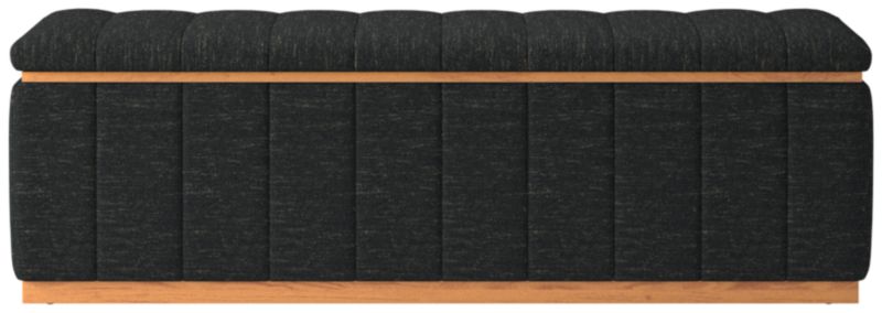 Viewing product image Forte 59" Curious Ebony Natural Bench - image 1 of 4