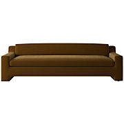 Bacio 86.5" Caramel Brown Leather Sofa by Ross Cassidy