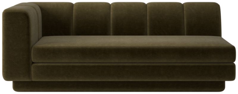Viewing product image Yarrow Left-Arm Sofa Como Olive - image 1 of 8