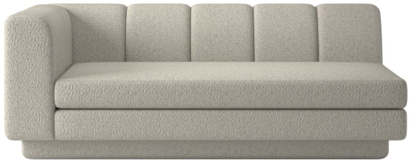 Yarrow Left-Arm Sofa Faux Sheepskin Natural - image 0 of 8