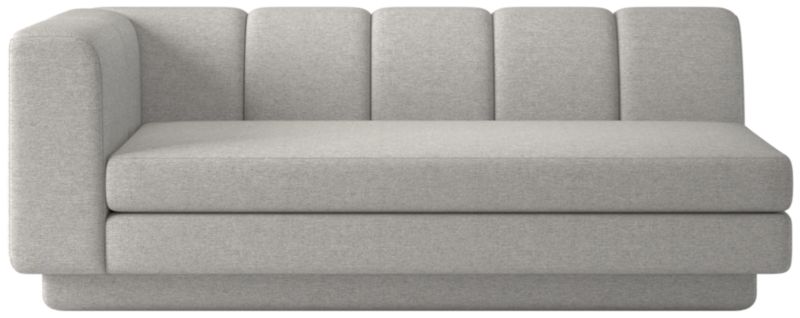 Yarrow Left-Arm Sofa Hatch Platinum - image 0 of 8