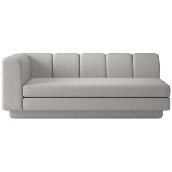 Yarrow Left-Arm Sofa Hatch Platinum