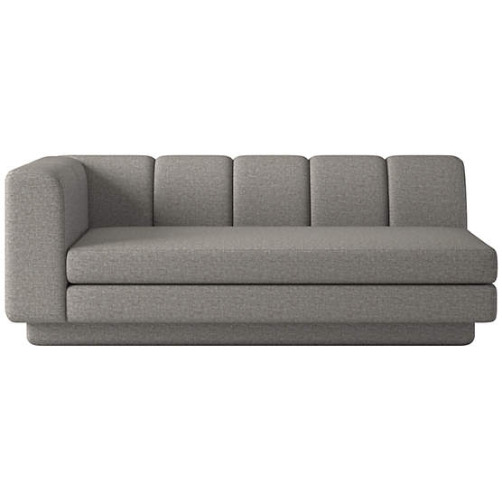 Yarrow Left-Arm Sofa Taylor Felt Grey