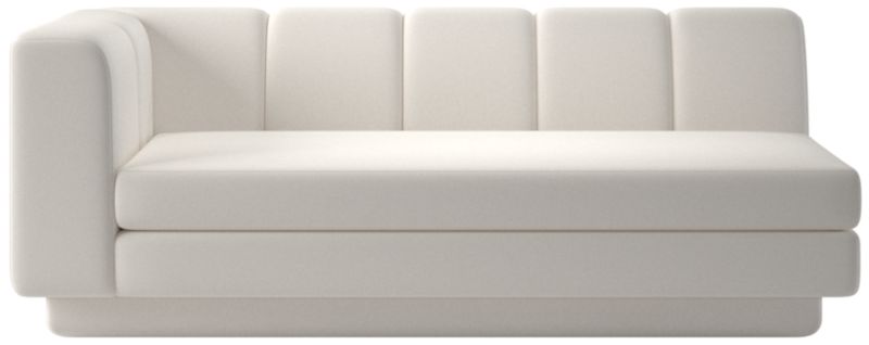 Viewing product image Yarrow Left-Arm Sofa Coverlet Snow - image 1 of 8