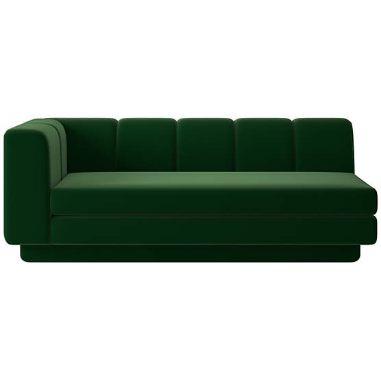 Yarrow Left-Arm Sofa Como Emerald