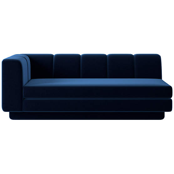 Yarrow Left-Arm Sofa Como Indigo