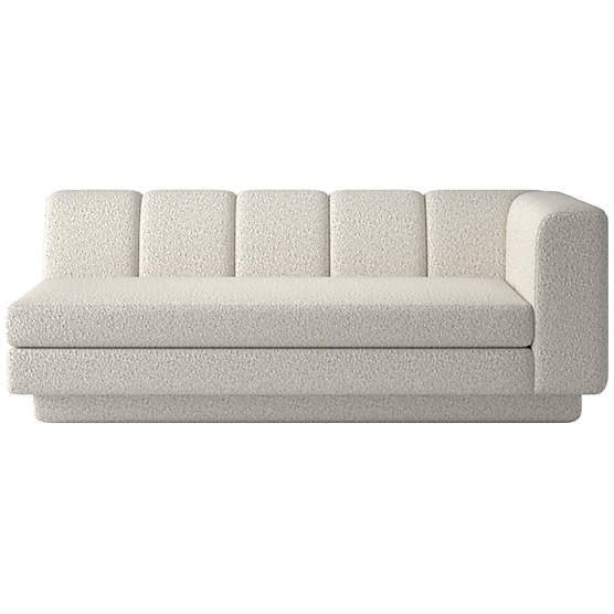 Yarrow Right-Arm Sofa Bloce Grey