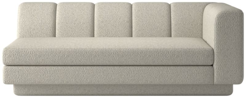 Yarrow Right-Arm Sofa Faux Sheepskin Natural - image 0 of 9