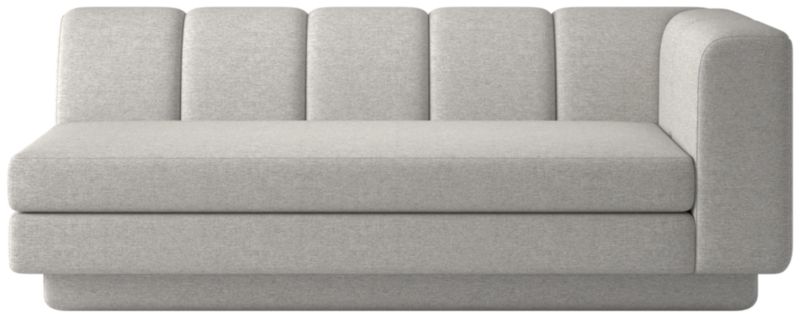 Yarrow Right-Arm Sofa Hatch Platinum - image 0 of 9