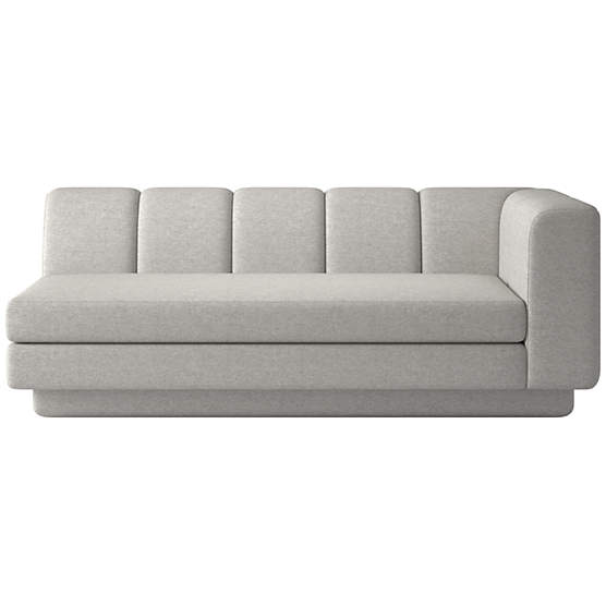 Yarrow Right-Arm Sofa Hatch Platinum