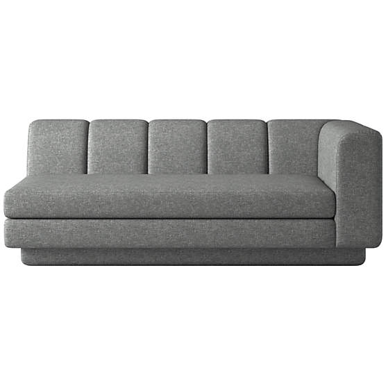 Yarrow Right-Arm Sofa Hatch Charcoal