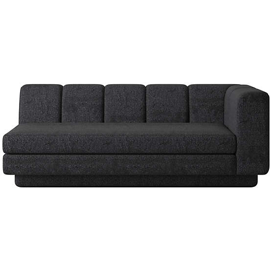 Yarrow Right-Arm Sofa Bloce Noir