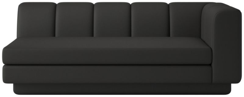 Yarrow Right-Arm Sofa Kanvas Ebony - image 0 of 9