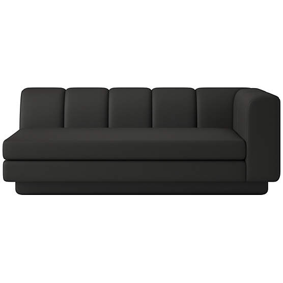 Yarrow Right-Arm Sofa Kanvas Ebony