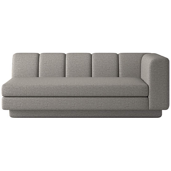 Yarrow Right-Arm Sofa Taylor Felt Grey