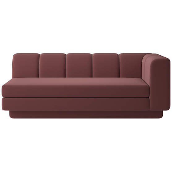 Yarrow Right-Arm Sofa Lisbon Rose Brown