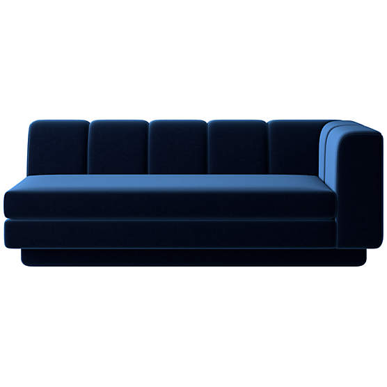 Yarrow Right-Arm Sofa Como Indigo